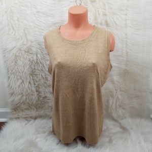 Designers original SLEEVELESS SWEATER size xlarge